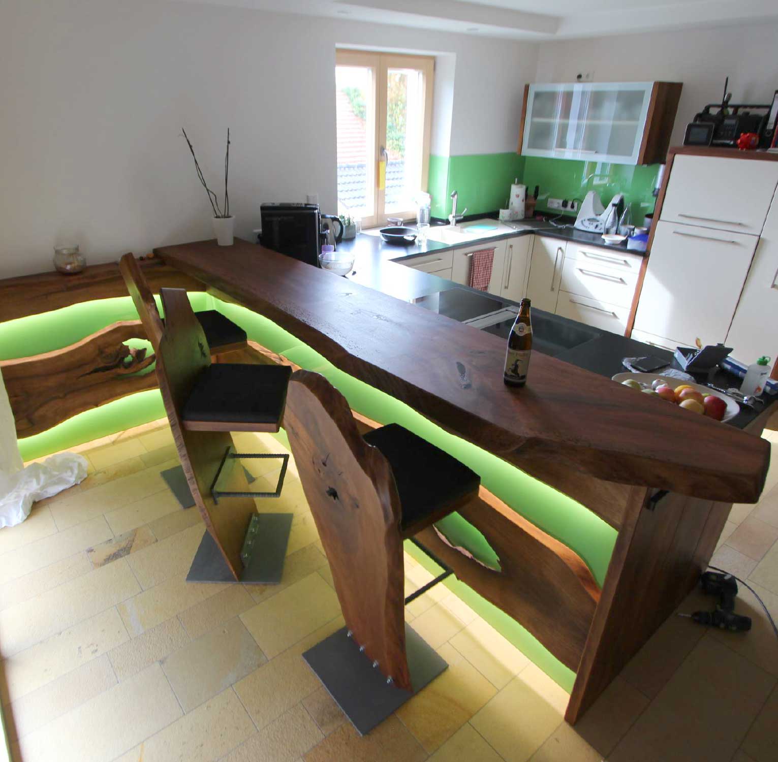 Küchenmöbel - Eine Küche aus Massivholz - Biomöbel nach Maß